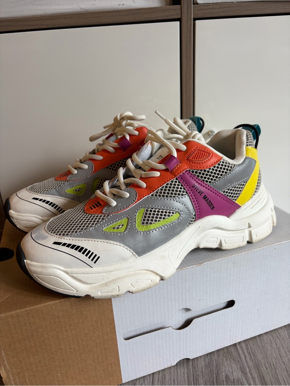 Steve Madden Clydie Multicolor Chunky Sneaker